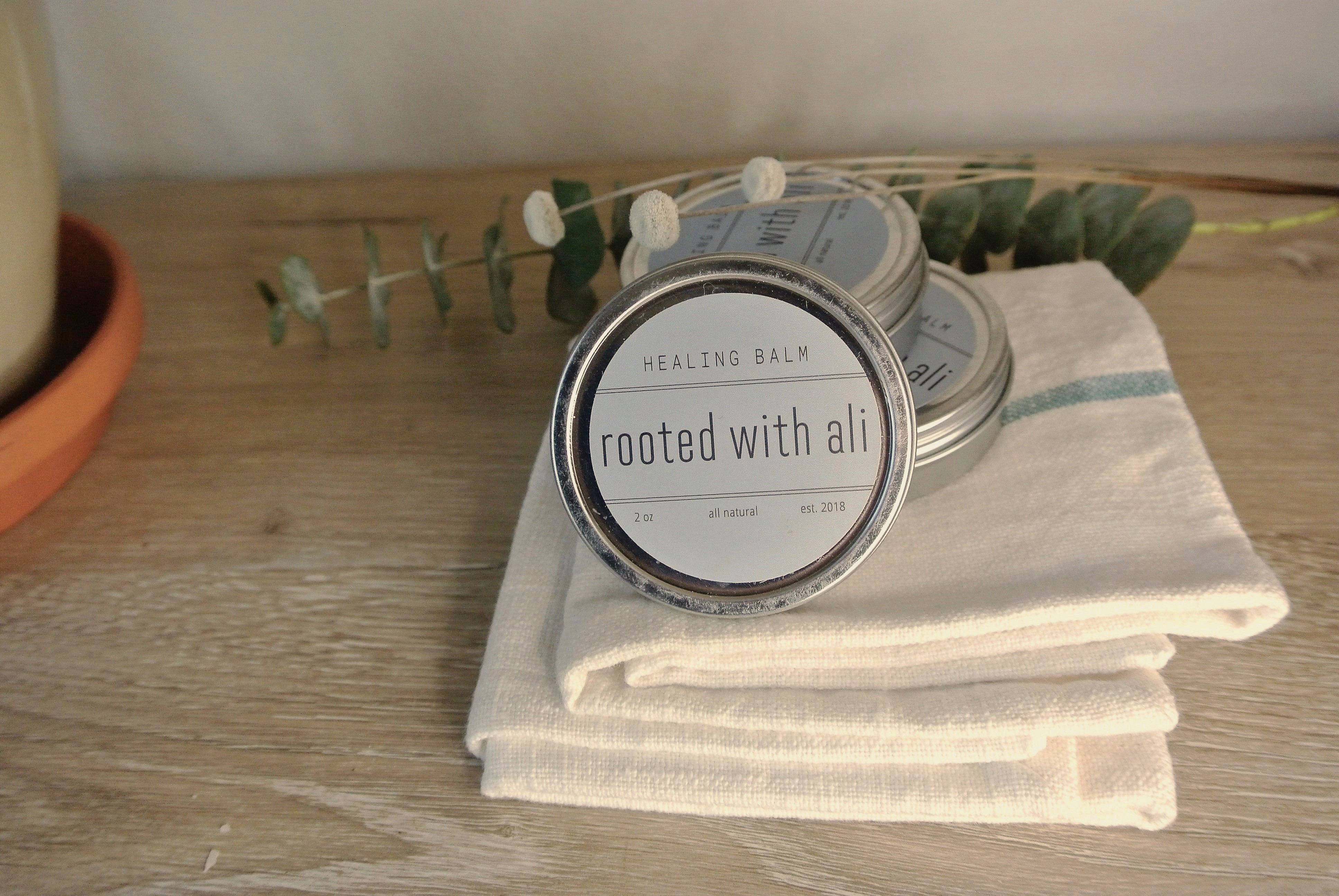 healing balm on table