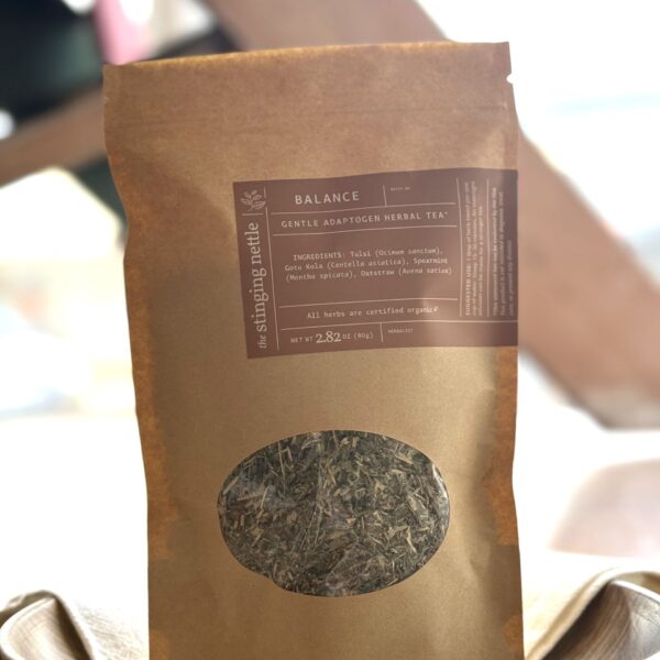 balance tea bag in a blend