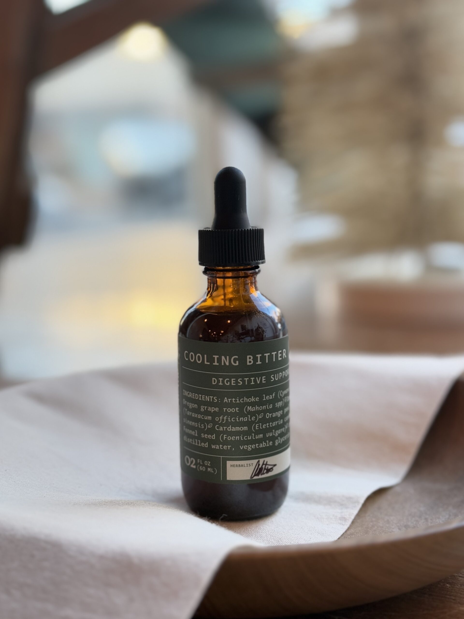 cooling bitter tincture bottle